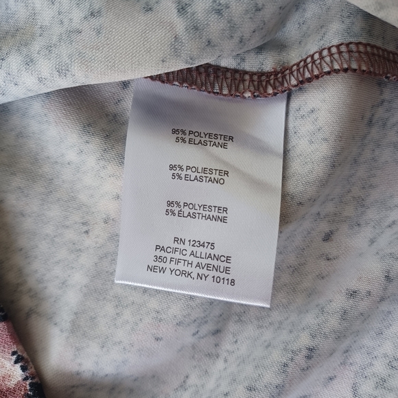 {Ellen Tracy} Houndstooth floral print top - Picture 4 of 6